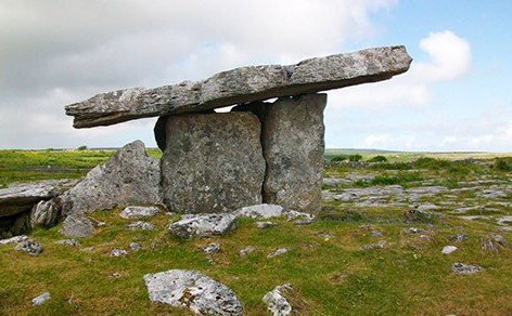 Poulnabrone Dolmen in The Burren by Scenic Ireland Tours